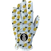Mermaid Gear Pineapple Funny Golf Glove – Men's Premium Japanese Synthetic Leather with Cabretta Leather Palms Durable Weather Grip LH RH Sizes Perfect Golfer Gift