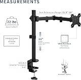 VIVO STAND-V001 Single Monitor Arm Mount 32 inch Regular, 38 inch Ultrawide view 6