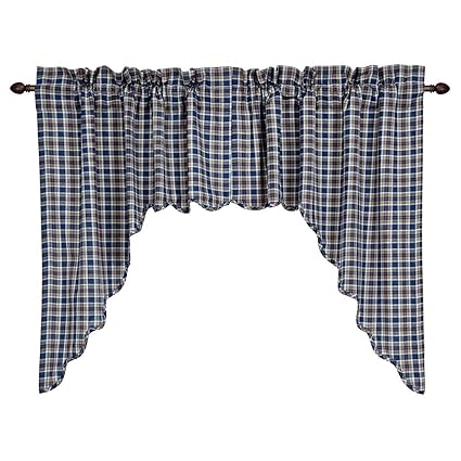 VHC Brands 25581 Jenson Scalloped Swag Set of 2 36x36x16