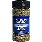 Nikos Kitchen All Purpose Greek Seasoning Blend - Mediterranean Spice Mix for Chicken, Lamb, Gyro, Greek Salad, Potatoes, Fish and Vegetables - NO MSG - 3.9oz