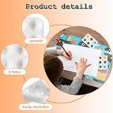 Gunwon 10PCS Mini Paint Tray Palette with 6 Wells for Watercolor & Acrylic view 3