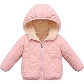 LAVIQK Baby Boys Girls Toddlers Winter Coats Puffer Jacket Hooded Down Snow Jacket Coat Outerwear
