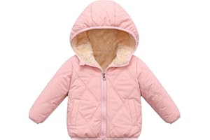 LAVIQK Baby Boys Girls Toddlers Winter Coats Puffer Jacket Hooded Down Snow Jacket Coat Outerwear