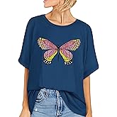 Oversized Tshirts for Women Summer Short Sleeve Casual Basic Tee Tops Loose Fit Shirts