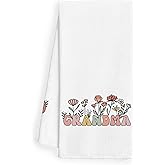WFSM Grandma Gifts Kitchen Towels - Grandma Kitchen Towels, Grandma Gift Ideas Hand Towels, Grandma Gifts for Mothers Day, 16×24 Inches, 011-XS-MJ-1