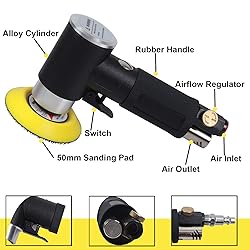 2" and 3" Random Orbital Air Mini Sander, Pneumatic