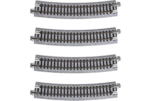 Kato USA Model Train Products Unitrack, 481mm (19") Radius 15-Degree Curve Track (4-Piece)
