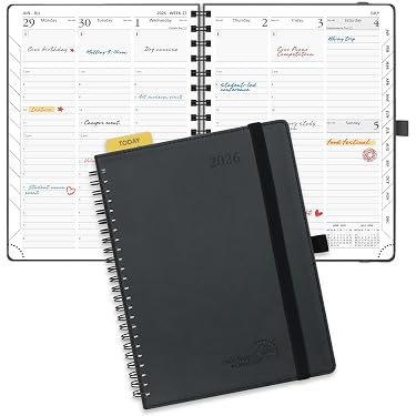 Agenda Académica 2026, Día Por Página, A5, Página Por Día, Agenda