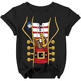 IsPICK Toddler Pirate Shirts Caption Skull Cowboys Western Shirts for Kids | Pirate Captain Shirt,Kids Halloween Tops,Toddler Pirate Tees,Boys Cowboy Tshirt,Boys Western Shirts,Skeleton Graphic Tee