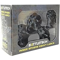 Catalyst Game Labs BattleTech | Miniatures | Inner Sphere Heavy Lance | Expansion | Miniature Game Ages 14+, Black