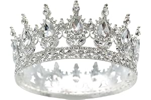 YOUlDIANZI Queen Crown Rhinestone Wedding Crowns and Tiaras for Women Costume Party Hair Accessories Princess Birthday Crown Crystal Bridal Crown