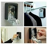 Raxter Heavy-Duty Wall-Mounted Key Safe Box 4-Digit Combo Weatherproof view 2
