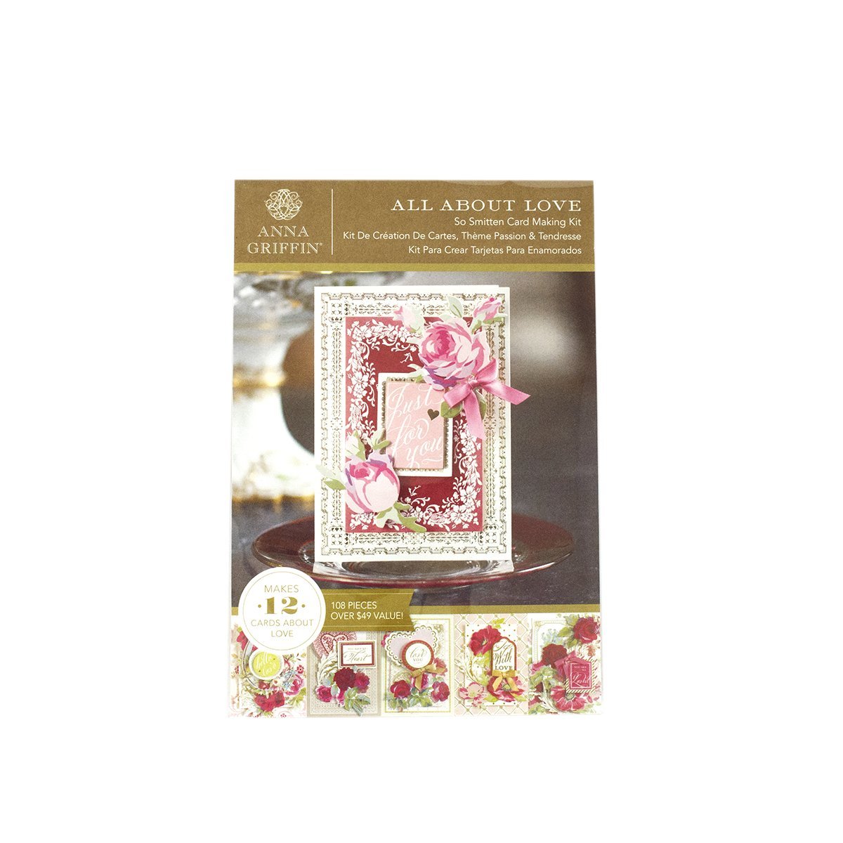 Anna Griffin Sb737 Ea So Smitten Cardmaking Kit 12 20 L X 7 88 W X 1 26 H Multi Amazon In Office Products