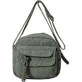 eYLun Women Crossbody Bag Mini Cute Purse Shoulder Bag Corduroy Aesthetic Small Adjustable Wallet Bag