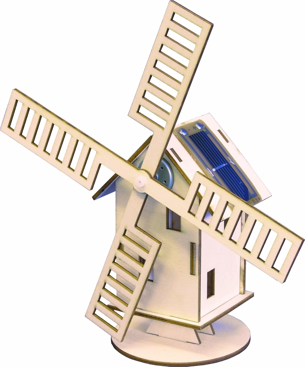 Solar powered wooden windmill kit Amazon.co.uk Garden & Outdoors