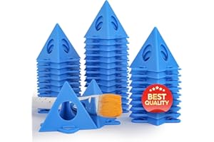ATJATJ Painters Pyramids Stands, Paint Triangle Stands, Painting Pyramid for Cabinet & Doors, Painter's Points, Mini Cones Tripods, Cabinet Pouring Riser Support Accessories (36pcs)