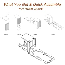HTLAKIKJ Desk Mount for Flight Sim