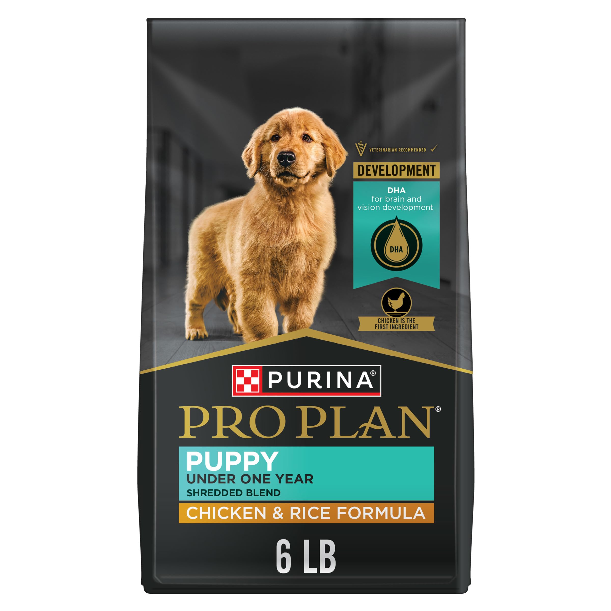 Photo 1 of Purina Pro Plan High Protein Puppy Food Shredded Blend Chicken & Rice Formula - 6 lb. Bag