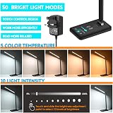 BIENSER LED Desk Lamp Wireless Charging 50 Light Options Touch Dimmer view 2