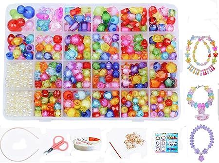 Amazon Vytung ビーズ Diy アクセサリー ブレスレット ビーズおもちゃ 24種類 収納ケース付き2号色 ブレスレット おもちゃ