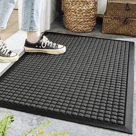 Amazon 玄関マット ドアマット 泥落とし オフィス用 屋外 屋内 滑り止め エレベーター 足拭きマット 吸湿性 エントランス 店舗 清潔カンタン 耐久性 おしゃれ 室外 ズレ防止 耐摩耗性 会社 業務用 洗える 1x180 玄関マット オンライン通販