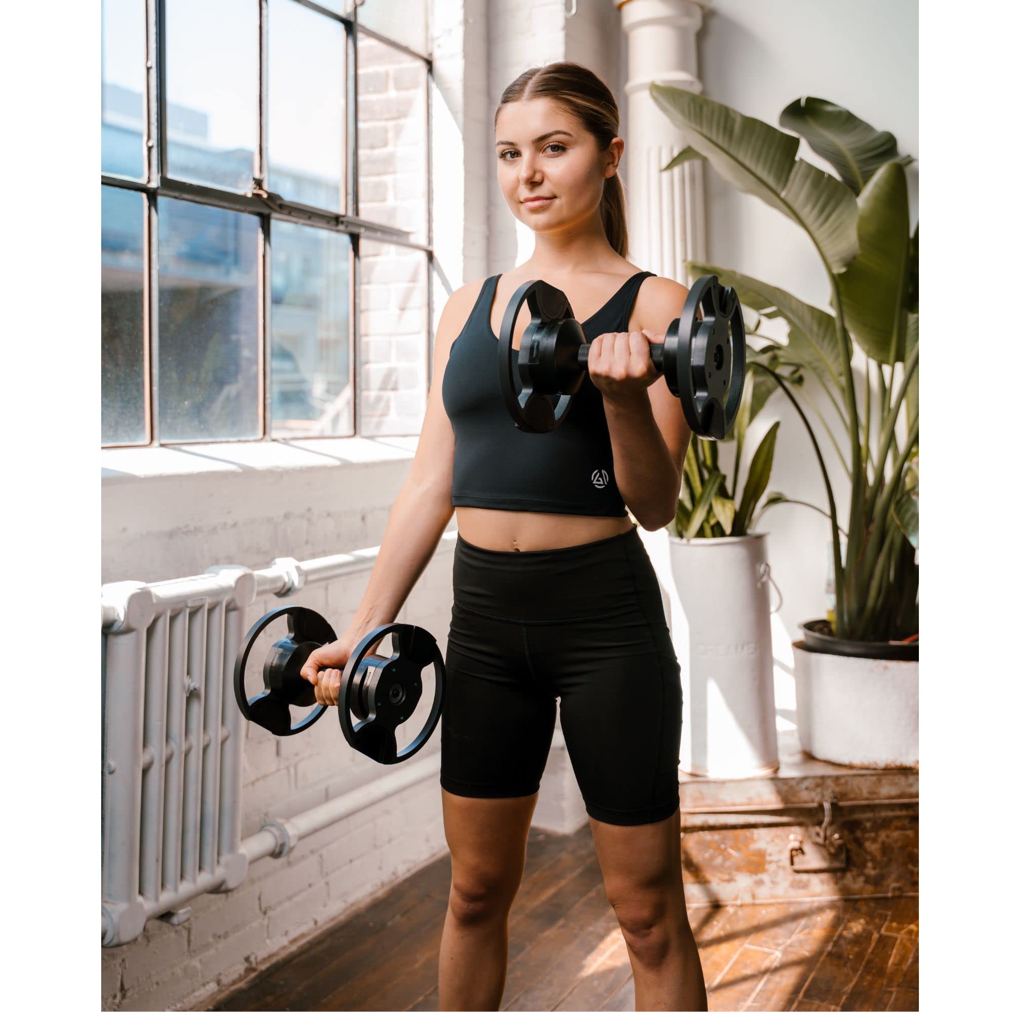 Upgraded Aluminum NÜOBELL Adjustable Dumbbells 5-80lbs - Gym Army Nuobell 580 - Adjustable dumbbell free weights for men and women (PAIR)