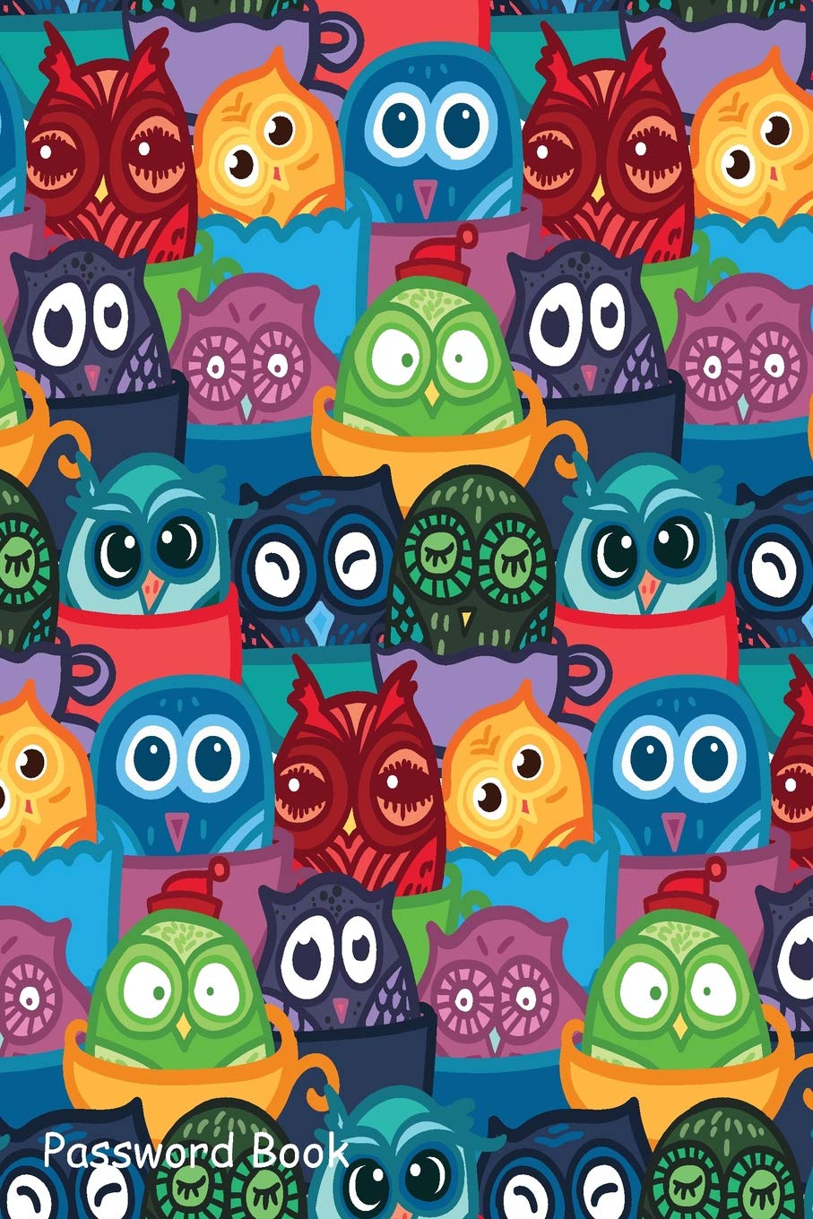 Password Book: Include Alphabetical Index With Owls Hand Drawn