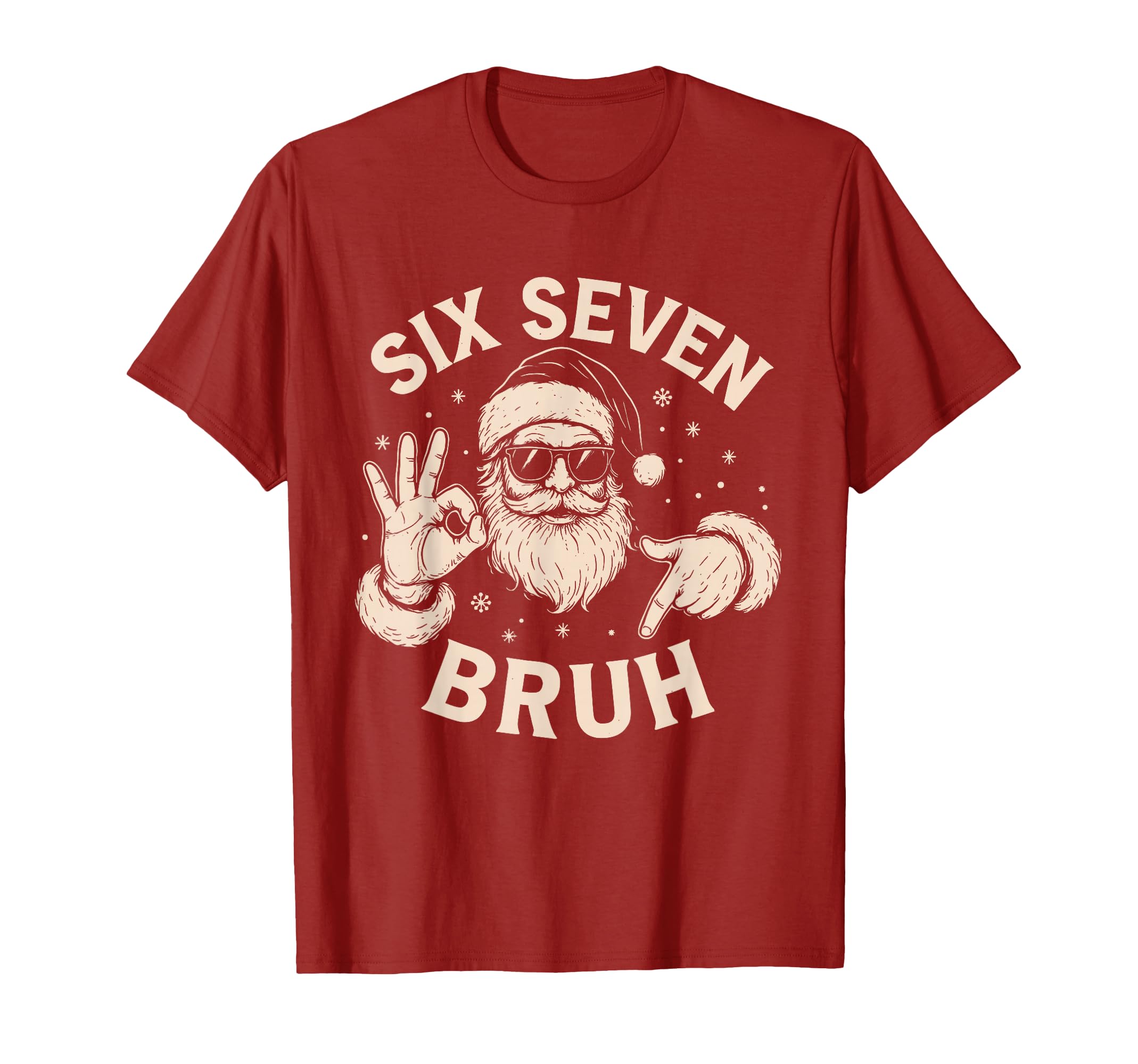 Photo 1 of Bruh 67 Christmas Santa Six Seven 6 7 Boys Christmas Pajamas T-Shirt