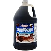 Snappy Root Beer Sno Cone Syrup, 1 Gallon (128 oz), Ready to Use for Snow Cone Machines and Shaved Ice