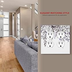 Spshian Decorative Outlet Covers Rustic Purple Sage