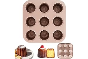 Nonstick Canele Mold, 6/9 / 12 Cavity Carbon Steel Cake Pan, Cannele Muffin Bakeware Cupcake Pan, Baking Mould Pudding Mold f