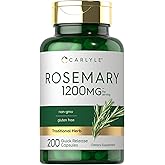 Carlyle Rosemary Capsules | 200 Count | Non-GMO & Gluten Free Extract