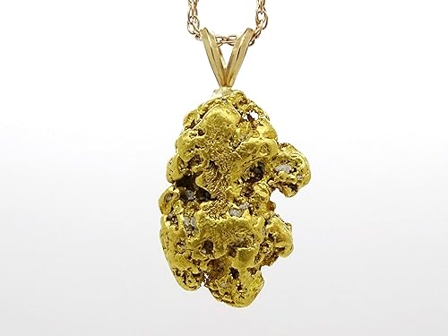 big gold nugget pendant, natural gold 