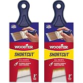 Wooster Brush Q3211-2 Shortcut Angle Sash Paintbrush, 2-Inch, White | Pack of 2