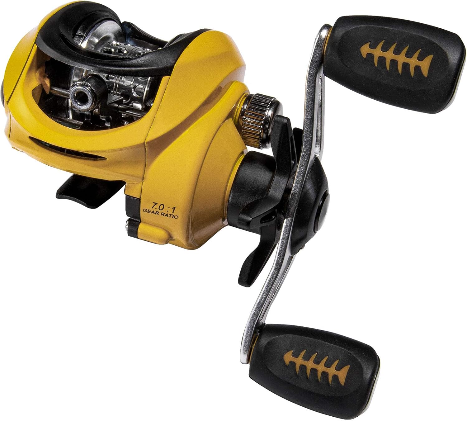 Yellow baitcaster reel Clearance