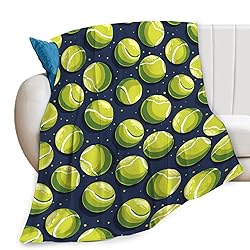 Tennis Throw Ball Sports Print Blankets Gifts Couch