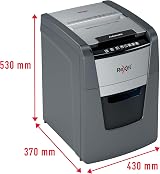 Rexel Optimum Auto Feed+ 100 Sheet Micro Cut Shredder P-5 Security 34 L Bin view 6
