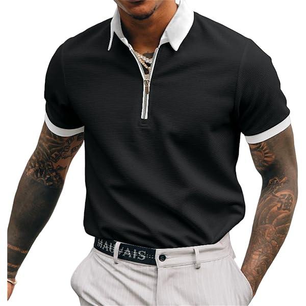 Mens Polo Short Sleeve Shirts Solid Color Casual Regular Fit