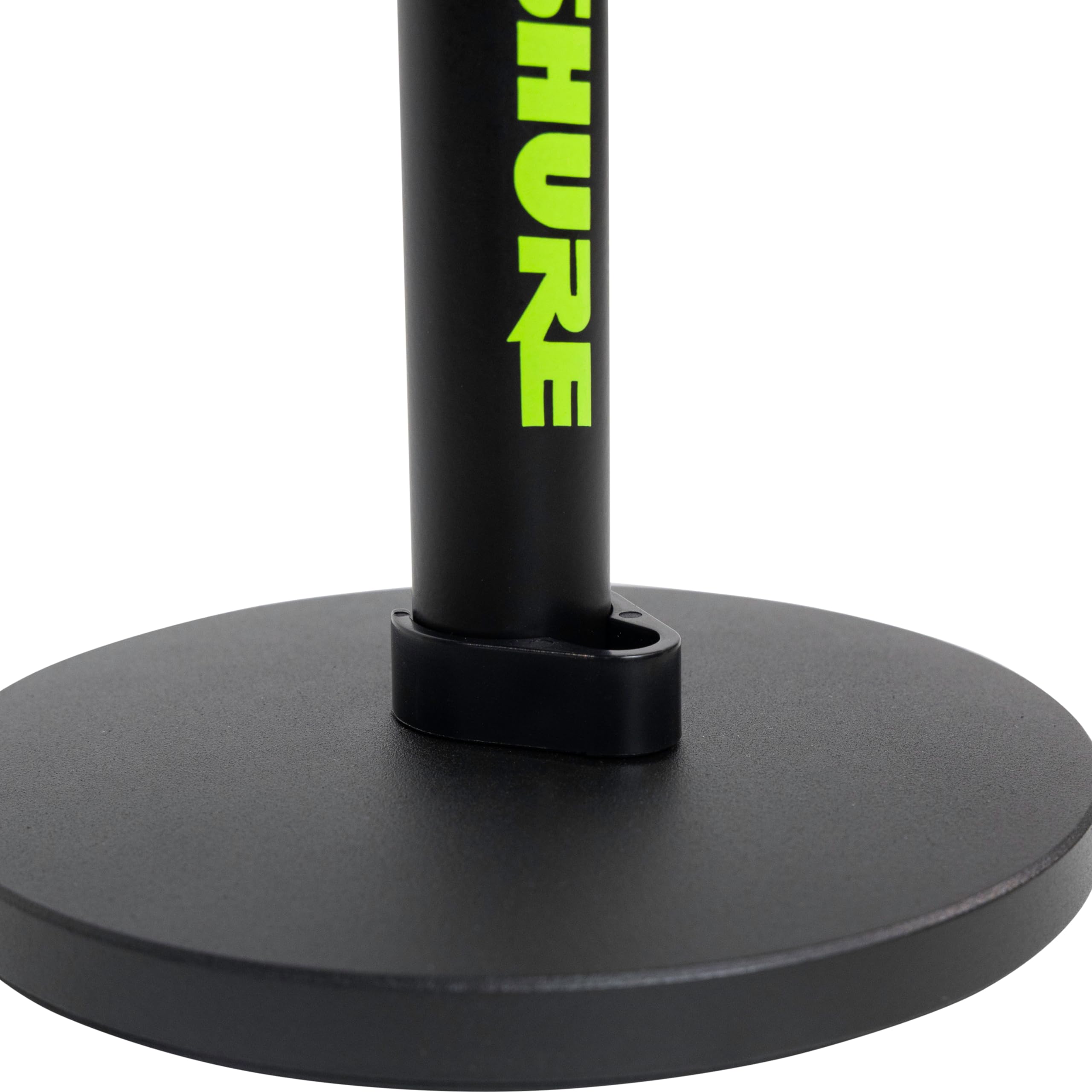 Shure by Gator Round Base Desktop Mic Stand with Standard Height-Adjustable Twist Clutch and 6