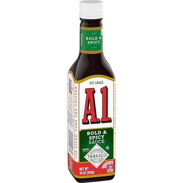A.1. BOLD & SPICY SAUCE BOTTLE, 10 OZ (PACK OF 4)