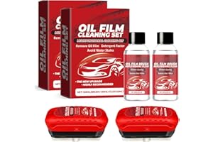 GENERIC Automotive Oil Film Cleaning Brush,Oil Film Cleaning Brush for Car Windows,Car Windshield Cleaner Tool for Removing Glass Stains,Clear Vision and Enhance Driving Safety(2Pcs)