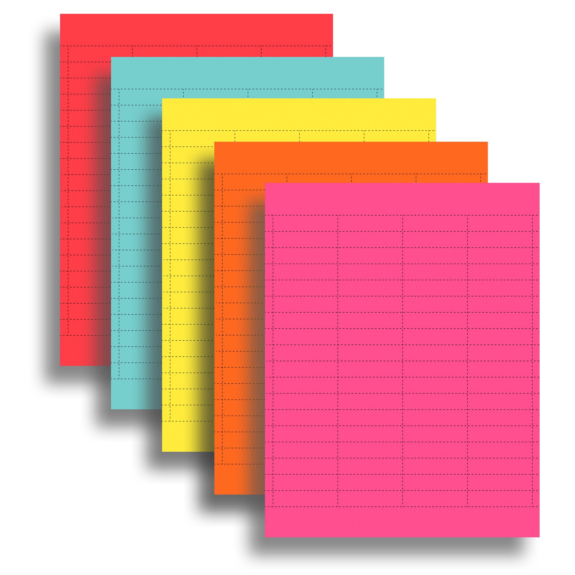 Photo 1 of 1/5 Cut File Folder Tab Inserts - High Visibility Hanging File Folder Printable Tabs for Inkjet & Laser Printers - 72 per Sheet - 10 Sheets / 720 Inserts (Multicolor)