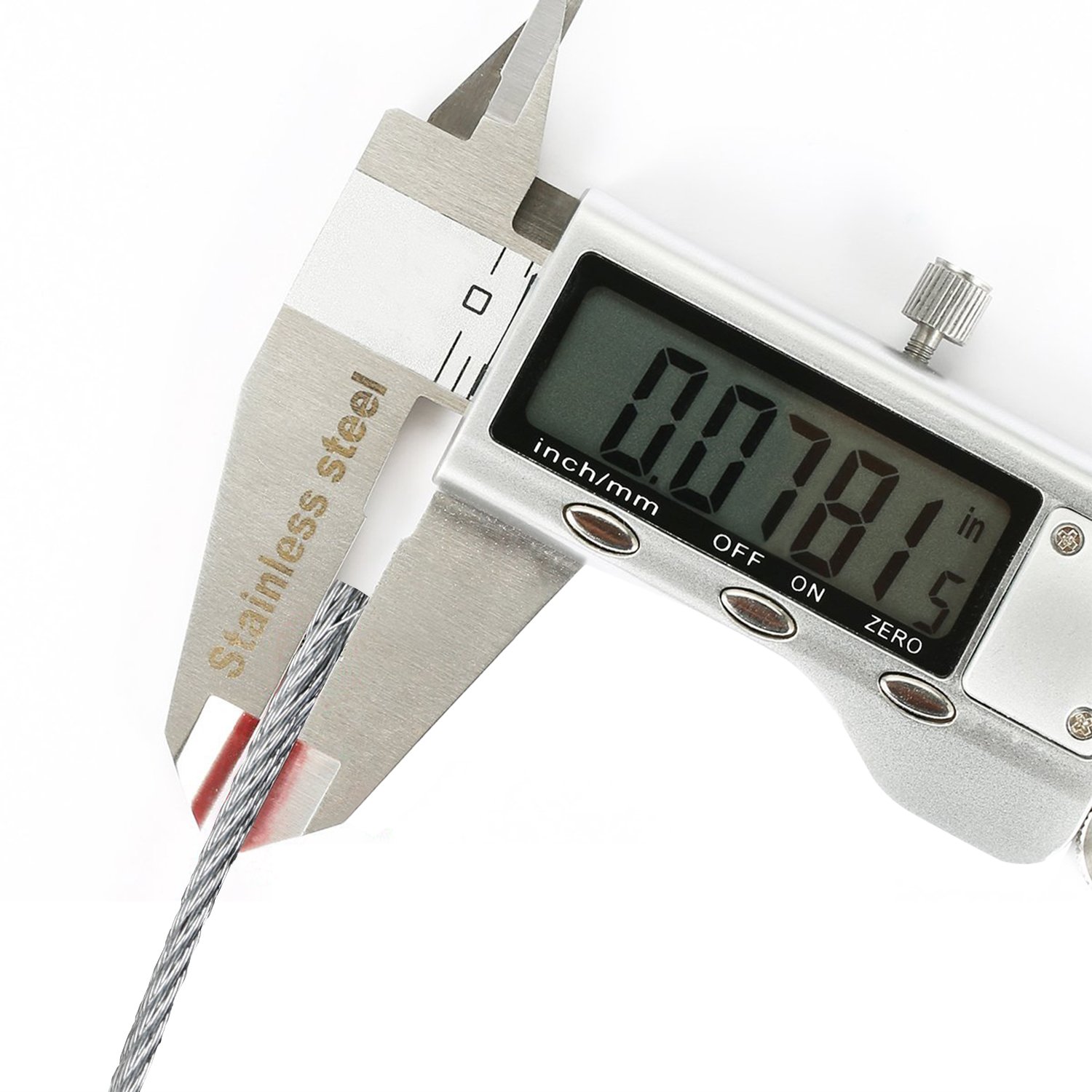 Pawfly 25 Pack Wire Keychain Cable 6 inch Stainless Steel Key Ring Loop