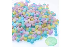ONWINPOR 600Pcs Wax Seal Beads,Sealing Wax Beads for Wax Seal Stamp, Wax Seal Beads Set with 6 Colors Perfect for Gift Sealing, Letter Sealing,Wedding Cards Sealing, Envelopes Sealing (TransparentJelly)