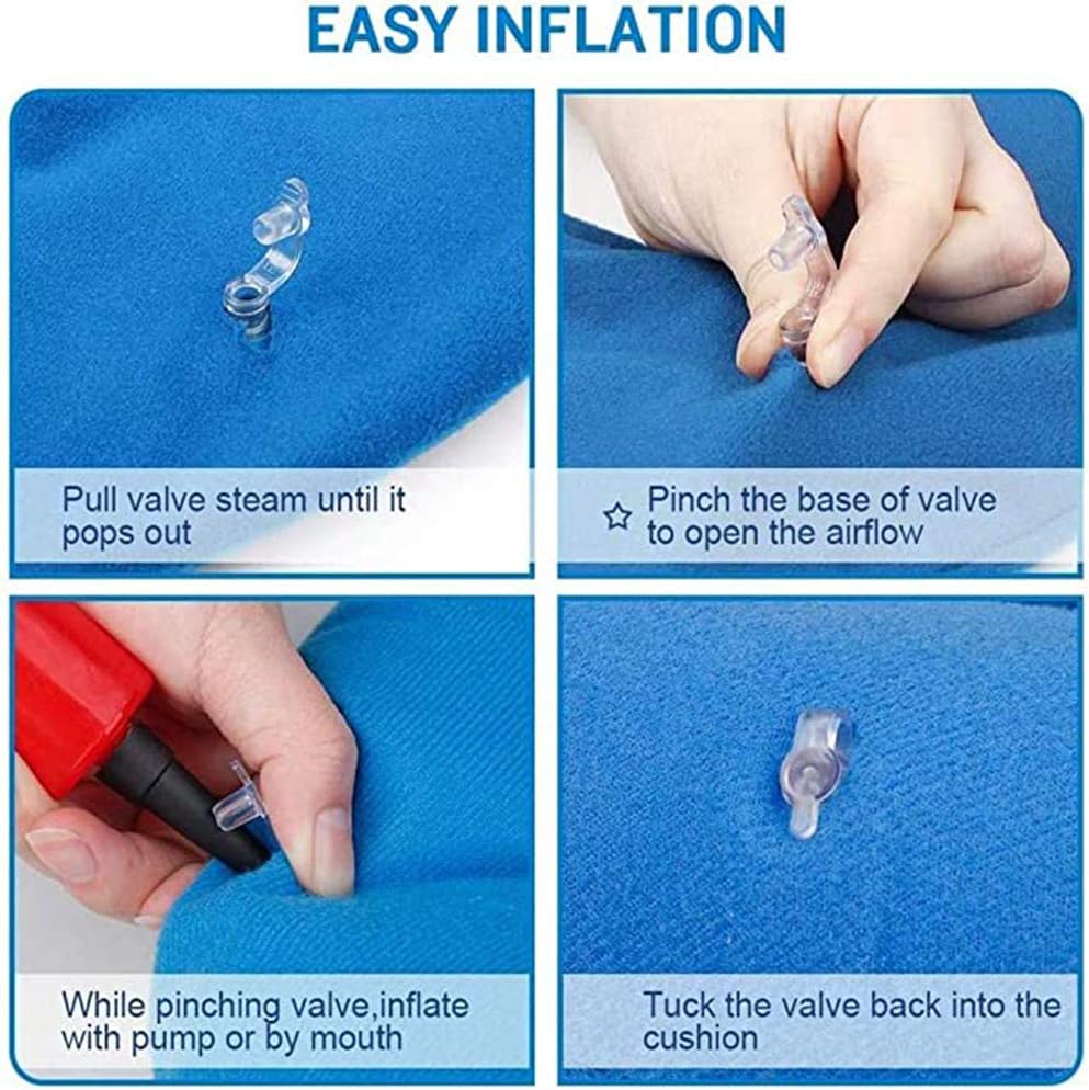2PCS Inflatable Ring Cushion, Donut Cushion Inflatable Ring Cushion, with 2 Pumps, for Car Seats Wheelchairs - Image 5