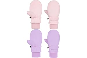 Urban Virgin Toddler Waterproof Outdoor Infant Mittens Baby Winter Gloves Dino Cuffed Warm Fleeced Kids Ski Gloves For Teens