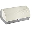 Morphy Richards 976002 Dune Bread Bin, Stainless Steel Roll Top Design, Ivory Cream, 1