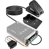 10-50V 60A PWM DC Motor Speed Controller 10-50V 60A with Foot Pedal | High Current PWM Motor Controller With Foot Pedal, Reverse Switch For DIY Electric Vehicles, DC Motors, Bikes, Scooters