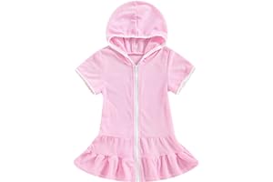 CITGEETT Toddler Little Girl Swim Cover Up Beach Towel Robe Bathing Suit Cover Ups Swimsuit Summer Baby Beach Essentials