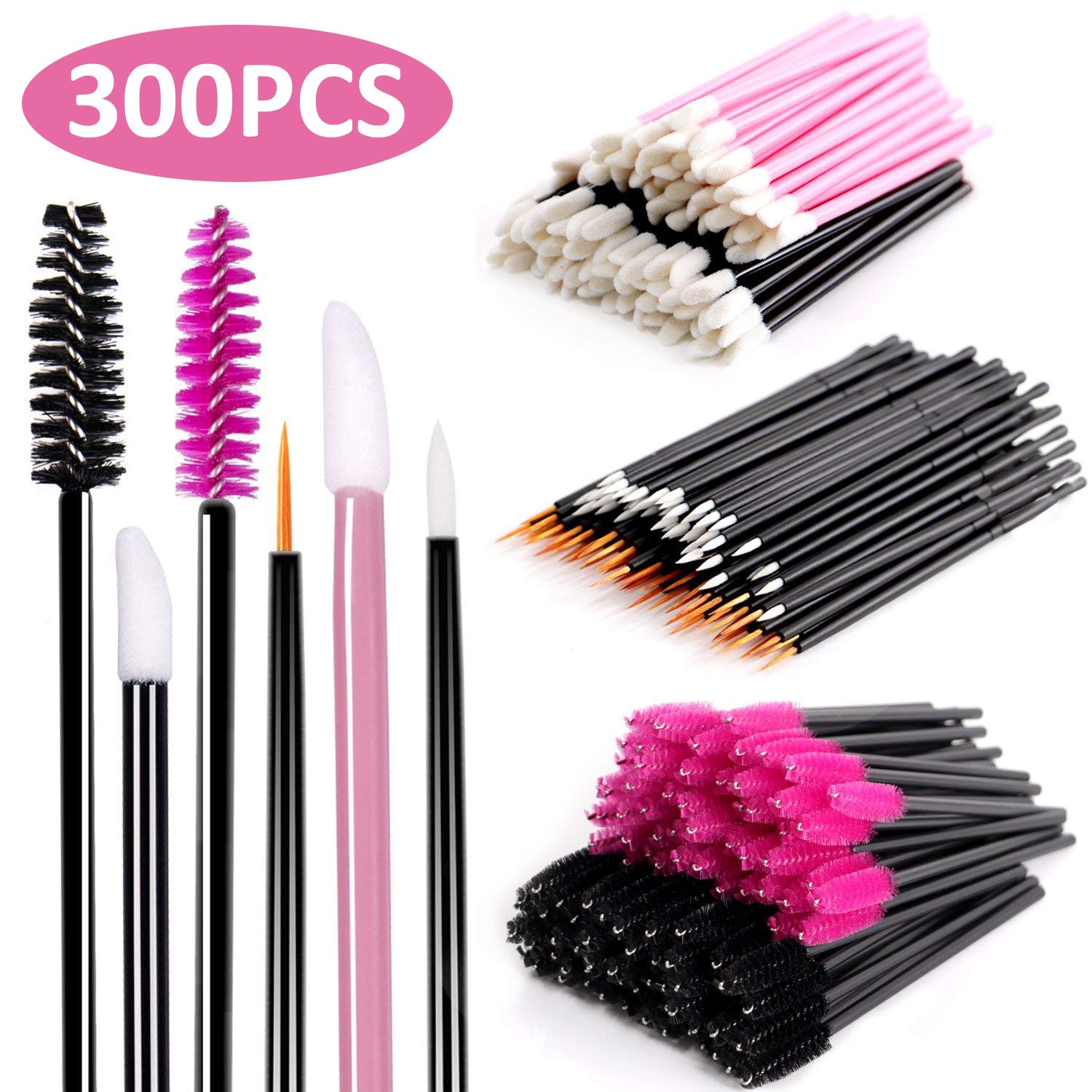 BTArtbox Disposable Makeup Applicator Mascara Wands Lipstick